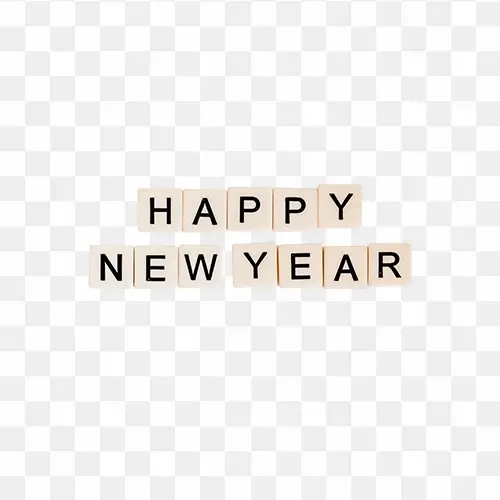 Happy New Year png stock Image text free download